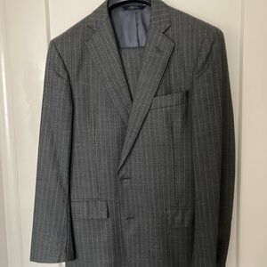 RELIST - Brooks Brothers1818 Gray Stripe Suit Regent Fit 38S